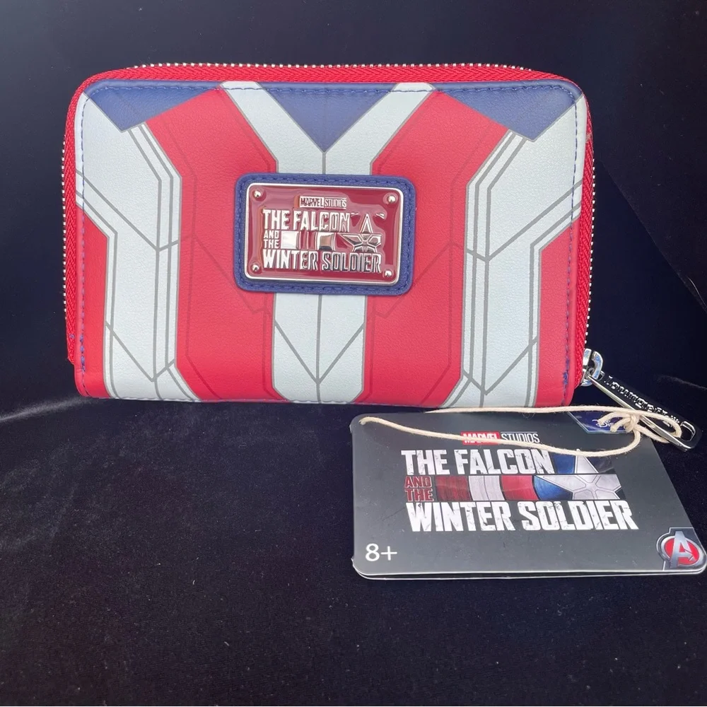 Loungefly The Falcon and the Winter Soldier Zip Around Wallet